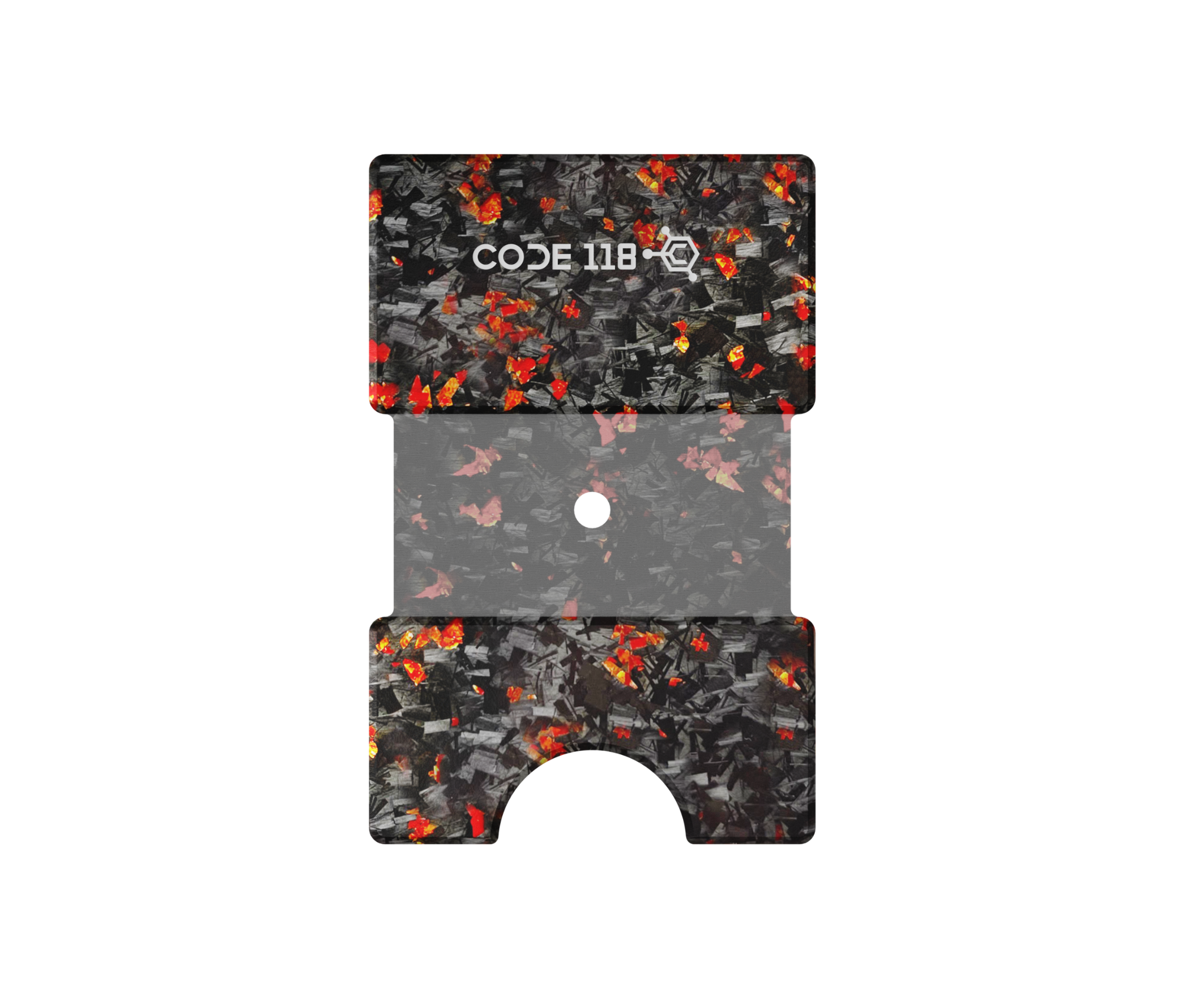 Backplate - Anodized Red Forged Carbon