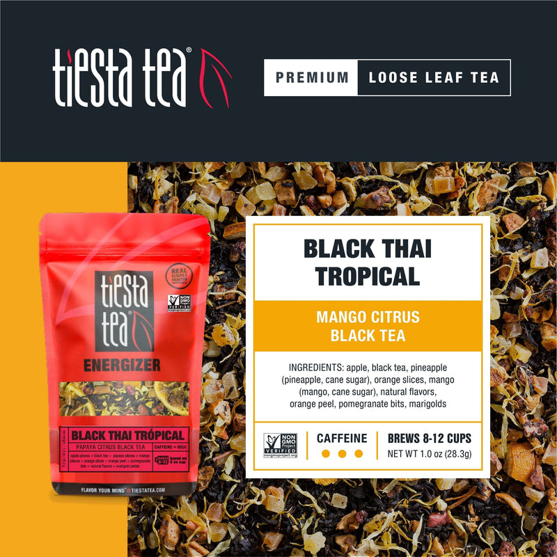 Black Thai Tropical (Papaya Citrus Black Tea)  Sample Ingredient Text