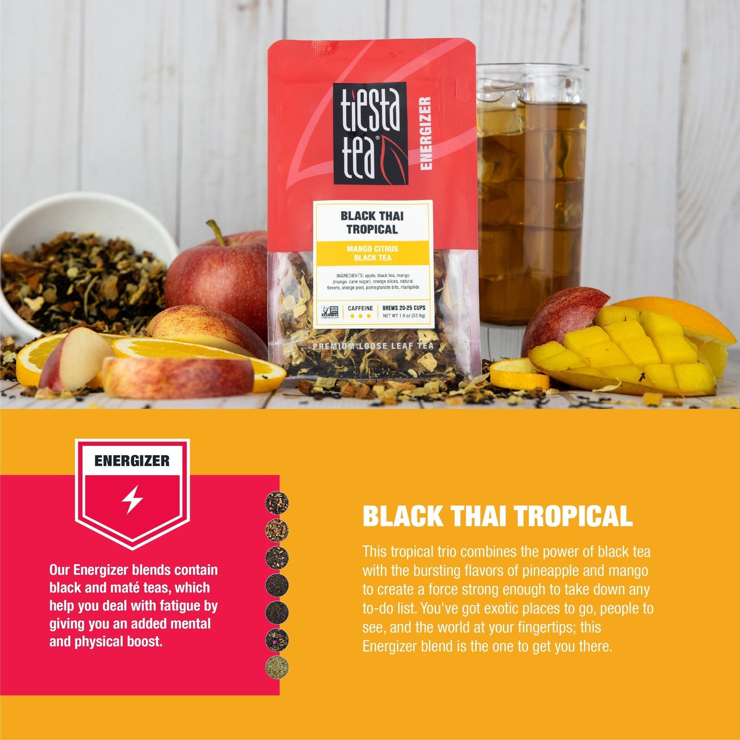 Black Thai Tropical (Papaya Citrus Black Tea)  Pouch 1.9oz Product Image