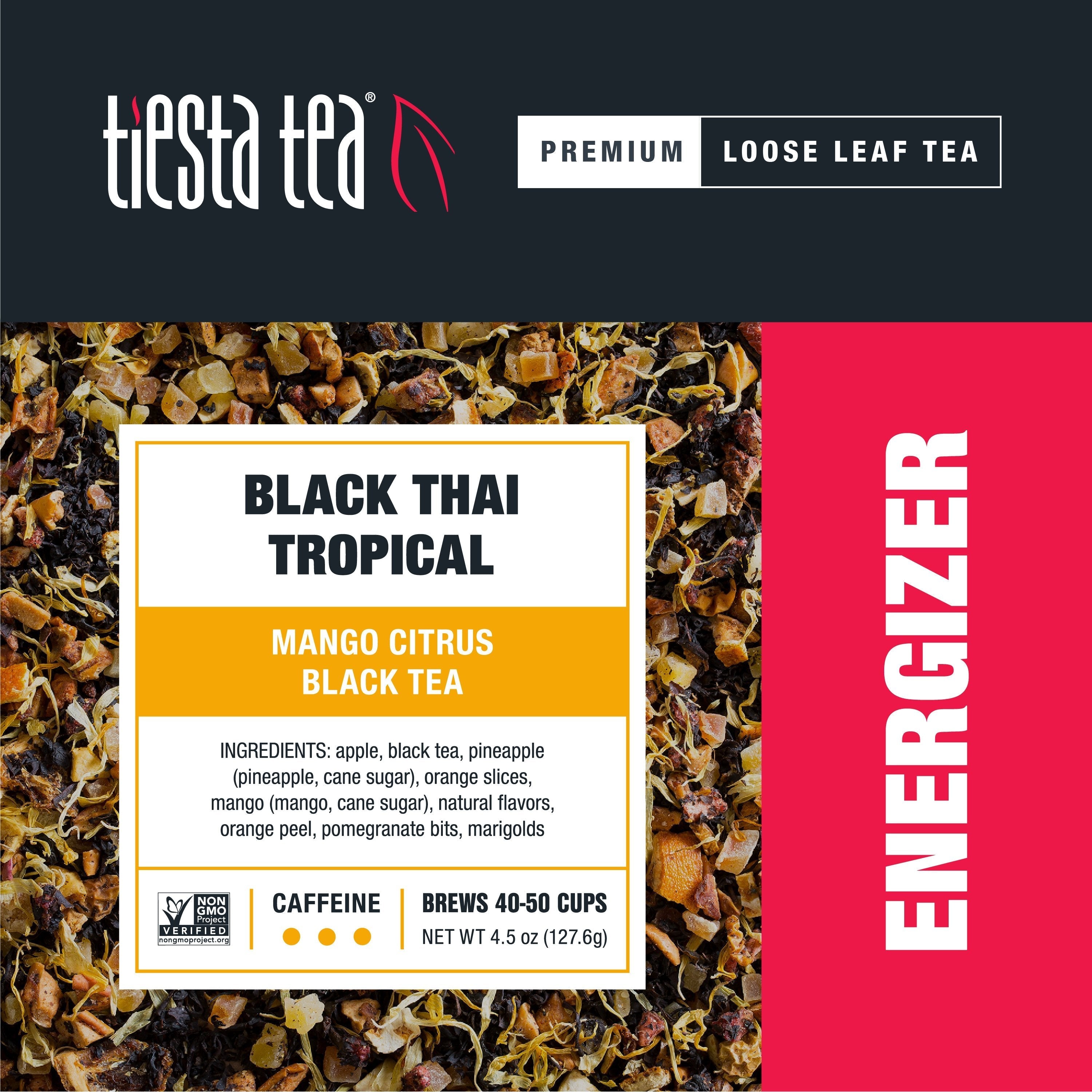Black Thai Tropical (Papaya Citrus Black Tea) Loose Tea Blend - Onça preta